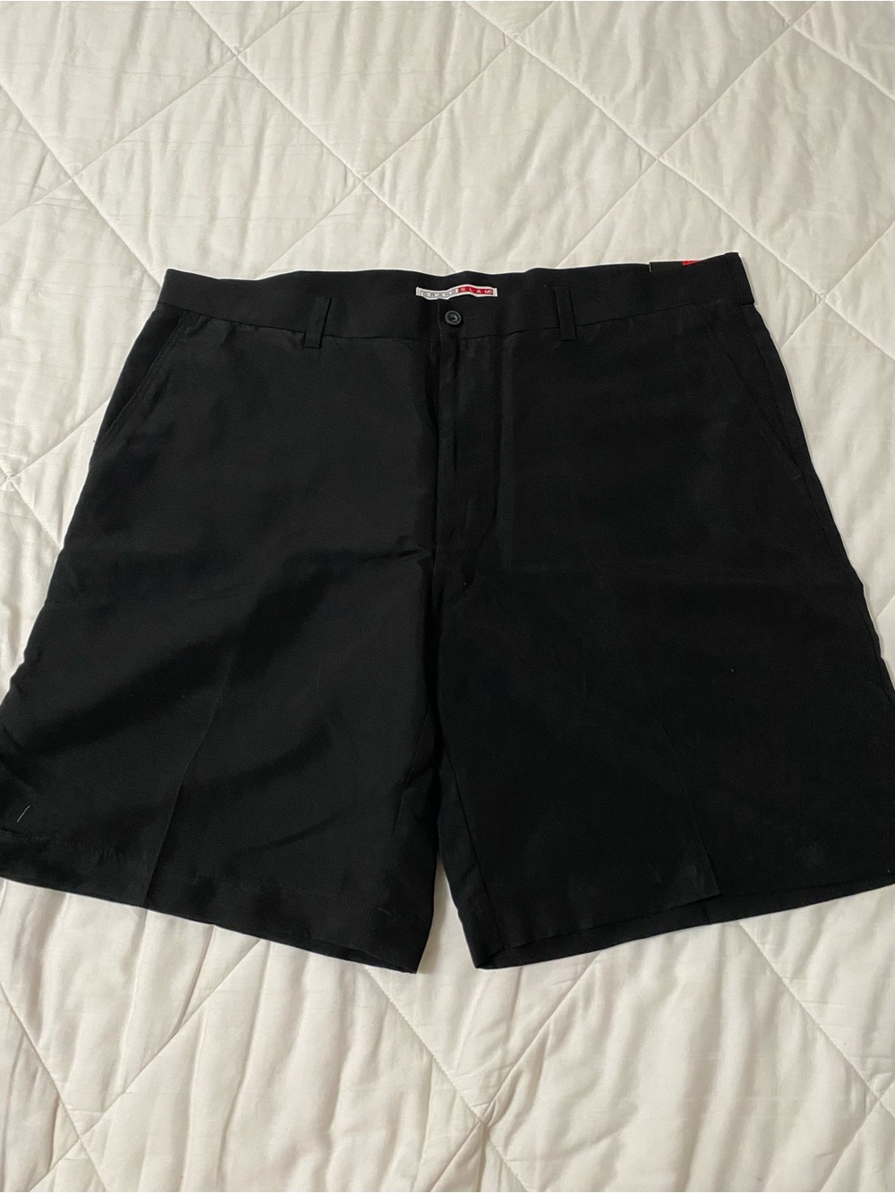 Grand Slam Black Flat Front Men's Shorts 40 w